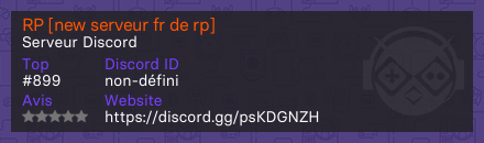 RP [new serveur fr de rp]