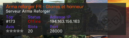 Arma reforger FR - Gloires et honneur 