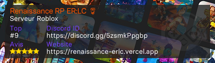 Renaissance RP ER:LC 🌹