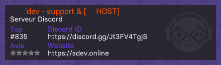 ༺𝑆'dev - support & [〓 HOST]