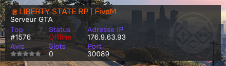 🗽LIBERTY STATE RP | FiveM - Serveur GTA