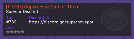 [FR/EU] Supernova | Path of Titan