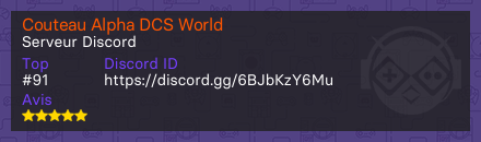 Couteau Alpha DCS World 