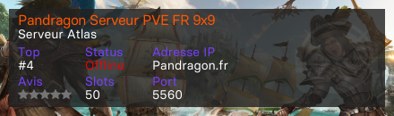 Pandragon Serveur PVE FR 9x9