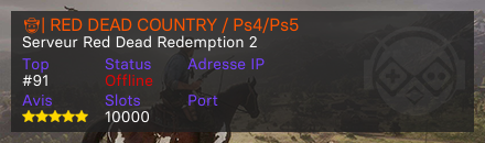 🤠| RED DEAD COUNTRY / Ps4/Ps5