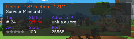 Uniria - PvP Faction - 1.21.11