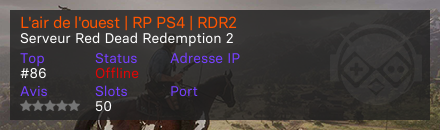 L'air de l'ouest | RP PS4 | RDR2