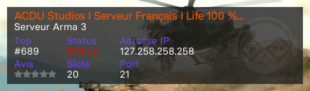 ACDU Studios I Serveur Français I Life 100 % Roleplay 
