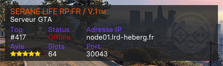 SERANE LIFE RP:FR / V.1™