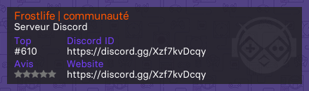 Frostlife | communauté