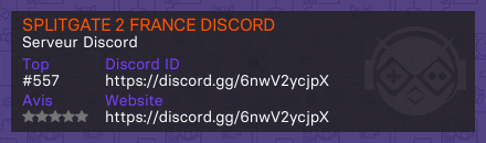 SPLITGATE 2 FRANCE DISCORD