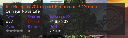 life Roleplay 70k départ Recherche PDG recrutement staff