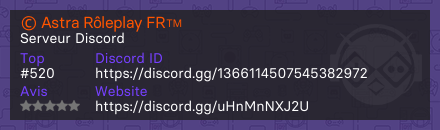 © Astra Rôleplay FR™