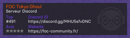 FOC Tokyo Ghoul