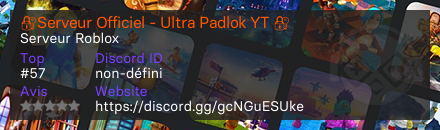 🔐Serveur Officiel - Ultra Padlok YT 🔐