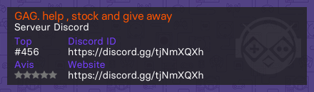 GAG. help , stock and give away 