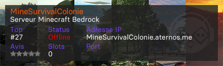 MineSurvivalColonie