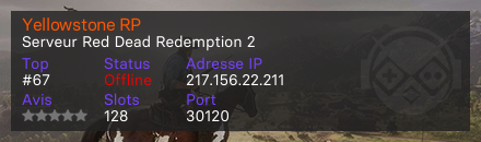 Yellowstone RP - Serveur Red Dead Redemption 2