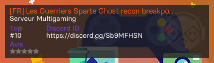 [FR] Les Guerriers Sparte Ghost recon breakpoint RP