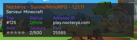 Nocterys - Survie/MmoRPG - 1.21.11