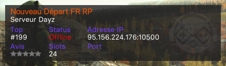 Nouveau Départ FR RP