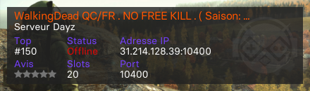 WalkingDead QC/FR . NO FREE KILL . ( Saison: Automne )