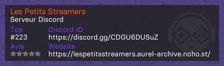 Les Petits Streamers