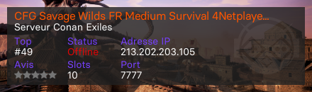 CFG Savage Wilds FR Medium Survival 4Netplayers
