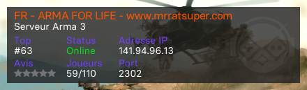 FR - ARMA FOR LIFE - www.mrratsuper.com