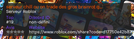 serveur chill ou on trade des gros brainrot que du serieux 