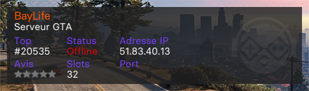 BayLife - Serveur GTA