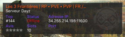 Les 3 Frontières | RP • PVE • PVP | FR / QC