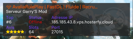 💎 AvaliaRolePlay | FastDL | Fluide | Recrutement ON
