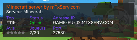 Minecraft server by mTxServ.com