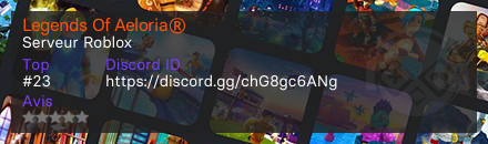 Legends Of Aeloria® - Serveur Roblox
