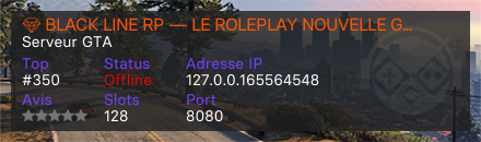 💎 BLACK LINE RP — LE ROLEPLAY NOUVELLE GÉNÉRATION !