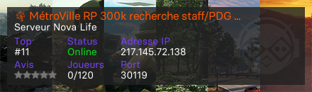 🌴 MétroVille RP 300k recherche staff/PDG 🌴