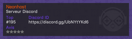 Neonhost - Serveur Discord