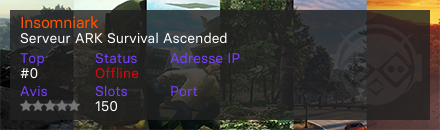 Insomniark  - Serveur ARK Survival Ascended