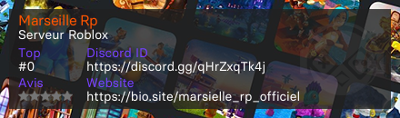 Marseille Rp - Serveur Roblox