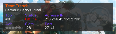 TeamFrench - Serveur Garry's mod