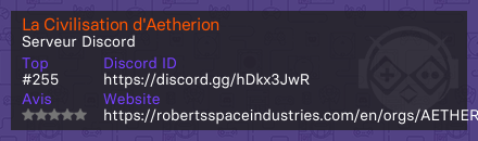 La Civilisation d'Aetherion