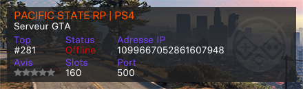 PACIFIC STATE RP | PS4