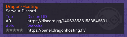 Dragon-Hosting - Serveur Discord