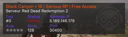 Black Canyon + 18 | Serious RP | Free Access