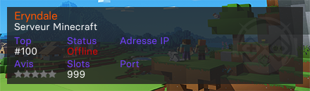 Eryndale - Serveur Minecraft