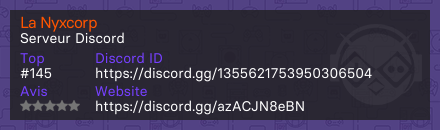 La Nyxcorp - Serveur Discord