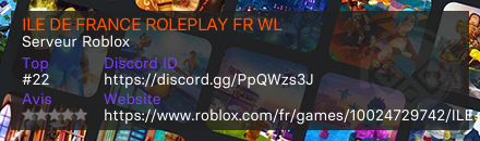 ILE DE FRANCE ROLEPLAY FR WL