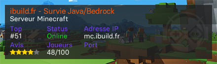 ibuild.fr - Survie Java/Bedrock