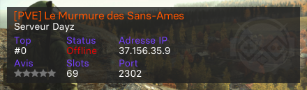 [PVE] Le Murmure des Sans-Ames